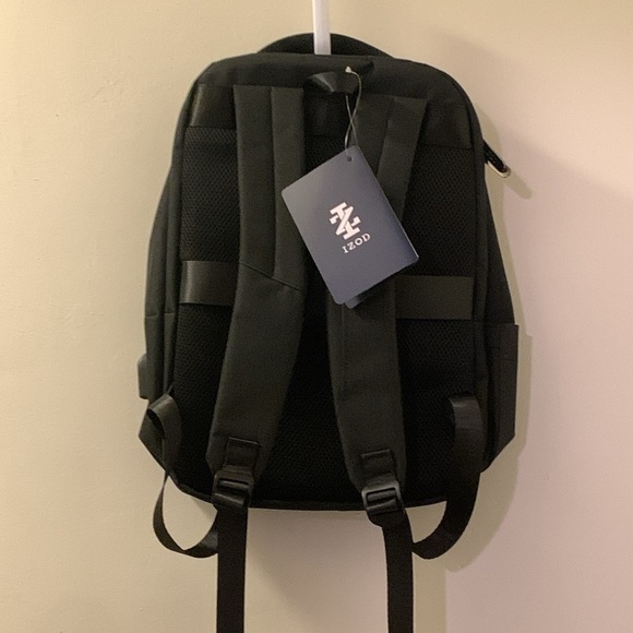 IZOD Penn Business Travel Slim Durable USB Port Laptop Notebook Backpack - Picture 9 of 11
